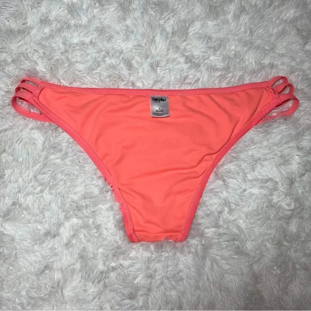 Mossimo Coral‎ Strappy Hipster Bikini Bottom XL